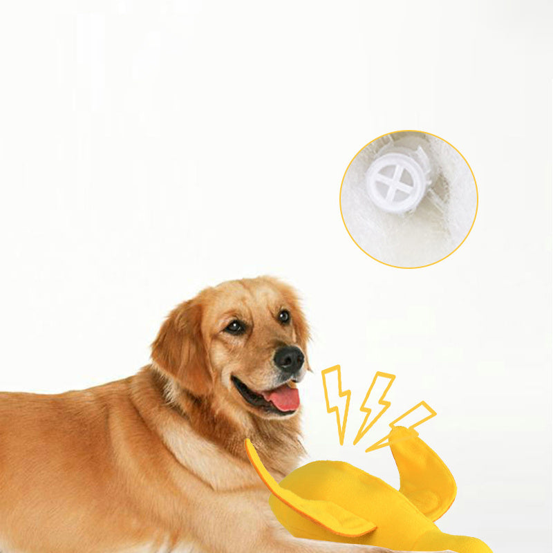 Teddy Toy With Dog Sound Duck Doll For Training Sniffing Grinding Teeth Pet Supplies Toy With Food Leaks
