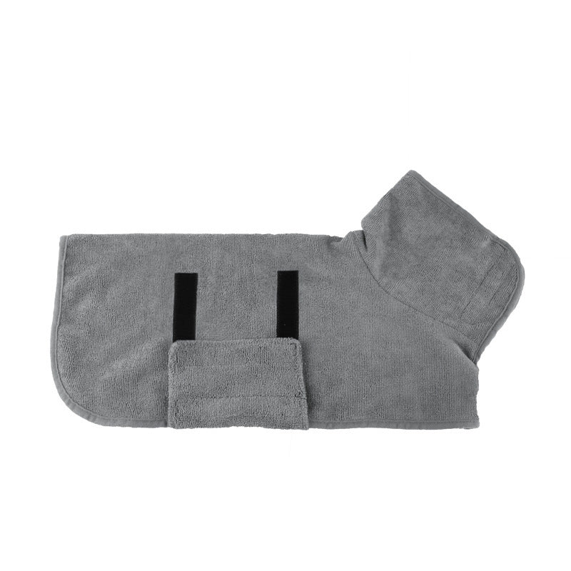 Super Absorbent Microfiber Dog Bath Towel with Adjustable Straps