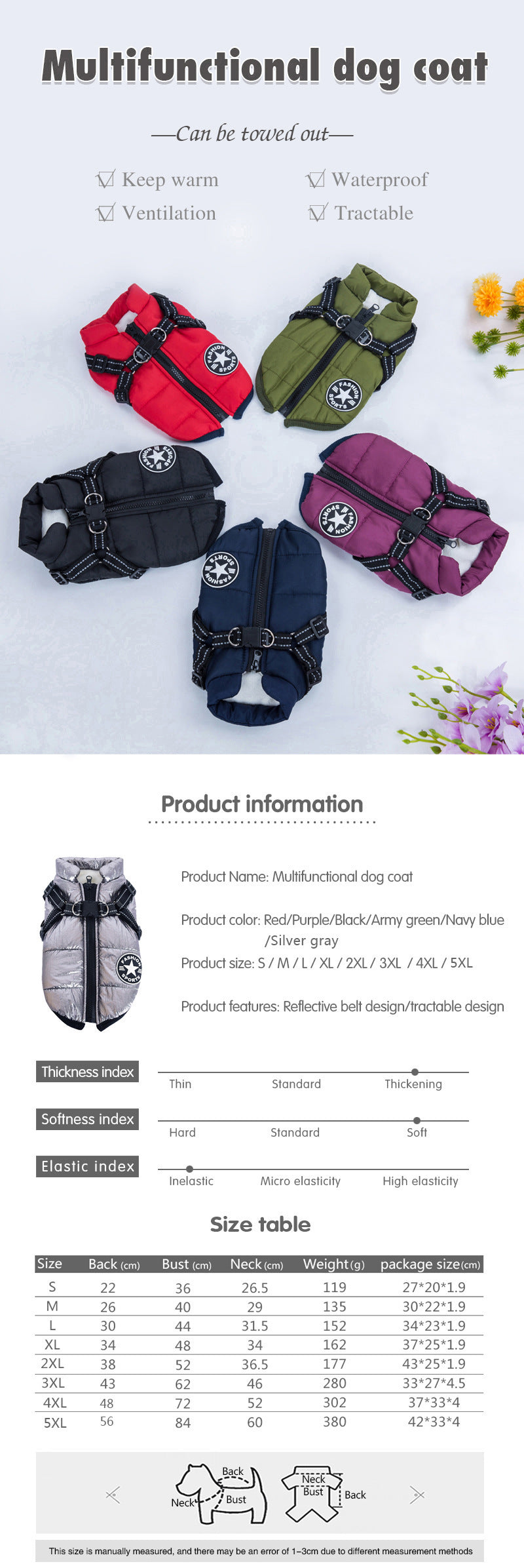 Pet Dog Vest for Teddy Bichon and Other Breeds Casual Pet Clothes