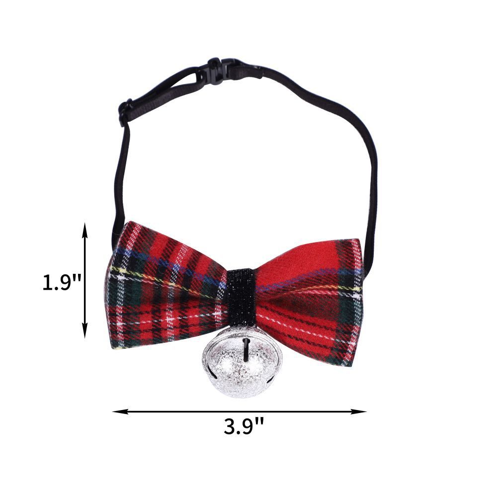 Christmas Triangle Pet Bandana Santa Deer Print Scarf for Holiday Fun
