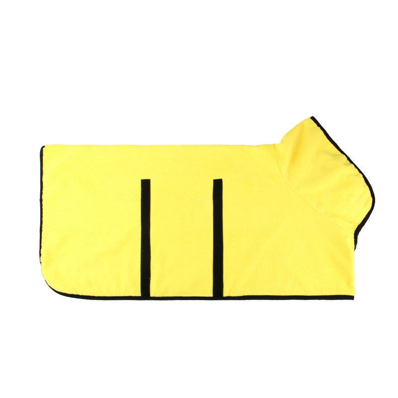 Super Absorbent Microfiber Dog Bath Towel with Adjustable Straps