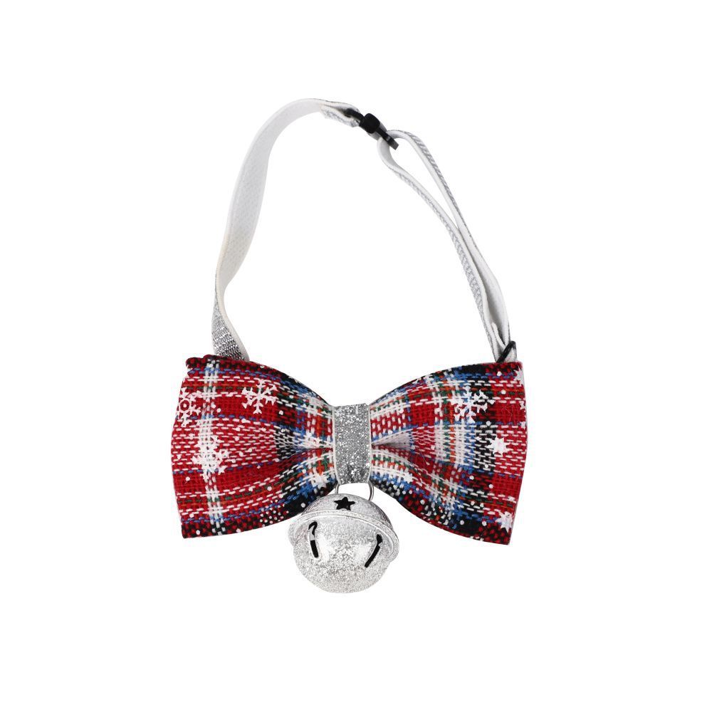 Christmas Triangle Pet Bandana Santa Deer Print Scarf for Holiday Fun
