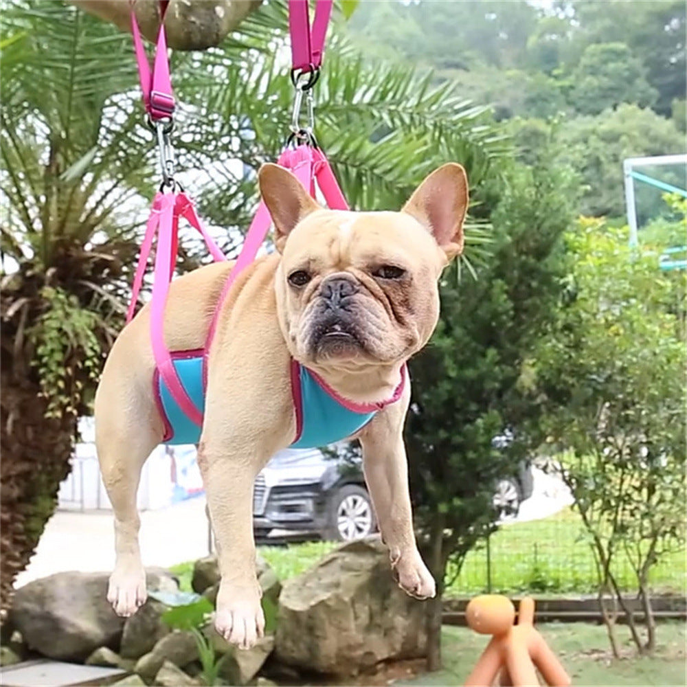 Pet Grooming Hammock with Nail Clippers and Trimmer