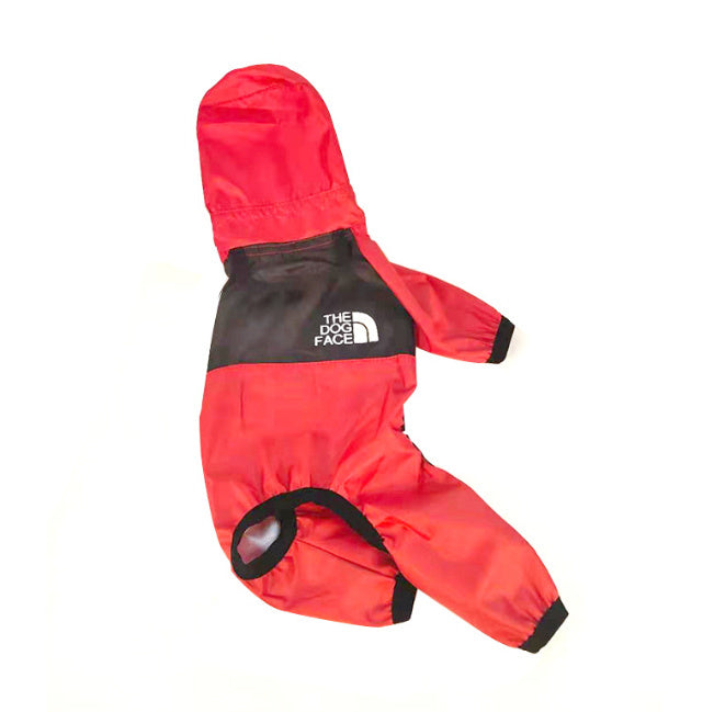 Clothes on rainy days pet poncho