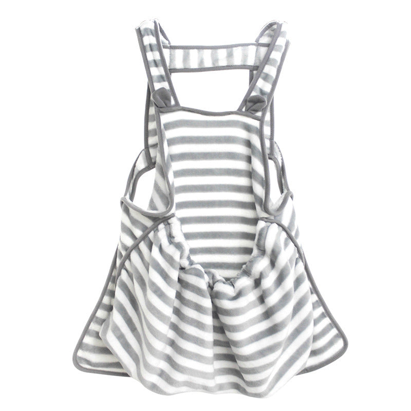 Pet Apron for Women Touch the Cat Small Dog Clothes Non-Stick Anti-Grab Coral Fleece Apron