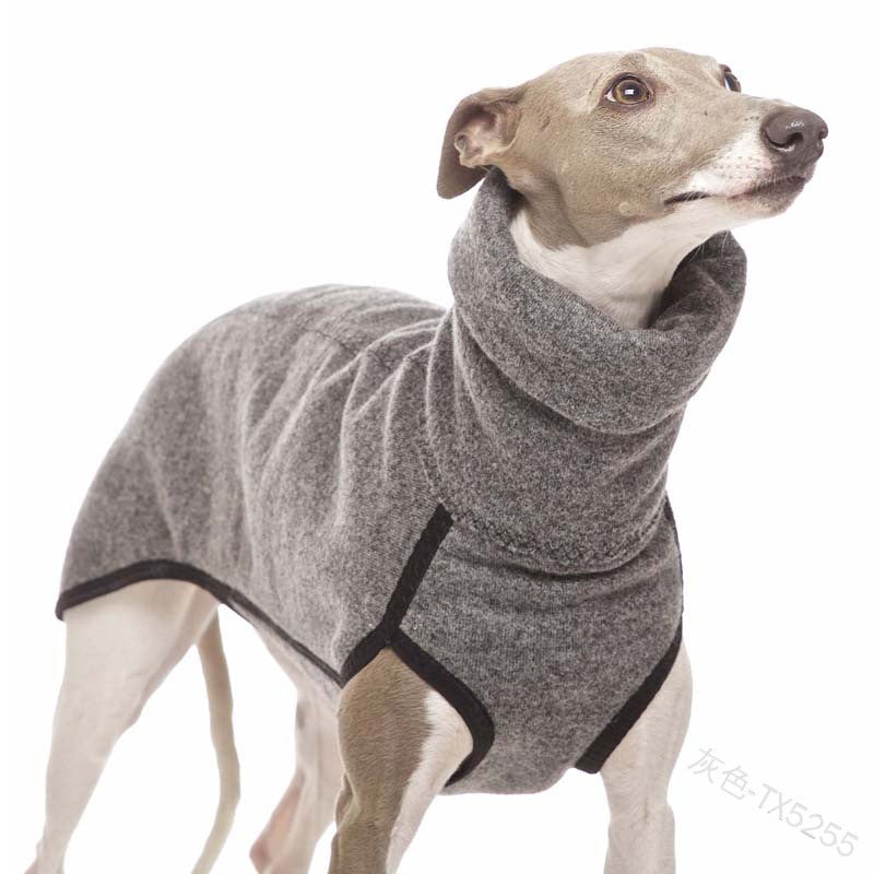 Fashion Trend Big Dog Puppy Clothes – Cozy High Collar Fleece Dog Coat