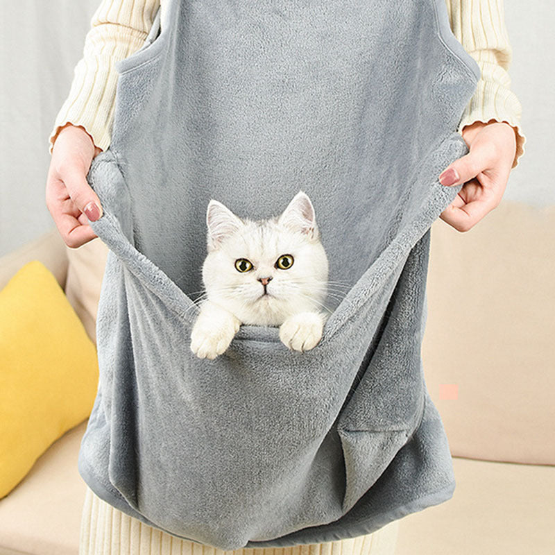 Soft Plush Pet Apron - Anti-Scratch & Non-Stick Fur Camisole