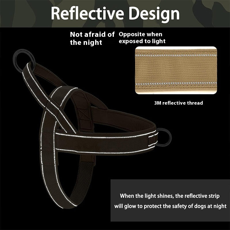 Dog Breast Strap Vest Jacket Medium Large Dog Pet Hand Holding Rope