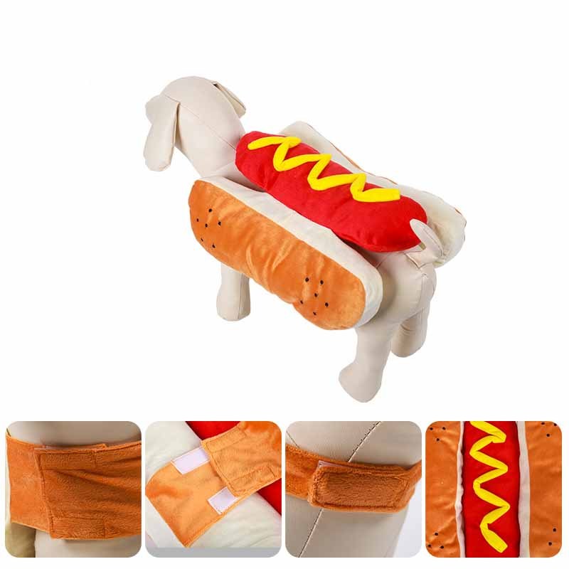 Hilarious Hot Dog Costume for Pets Perfect for Halloween Parties