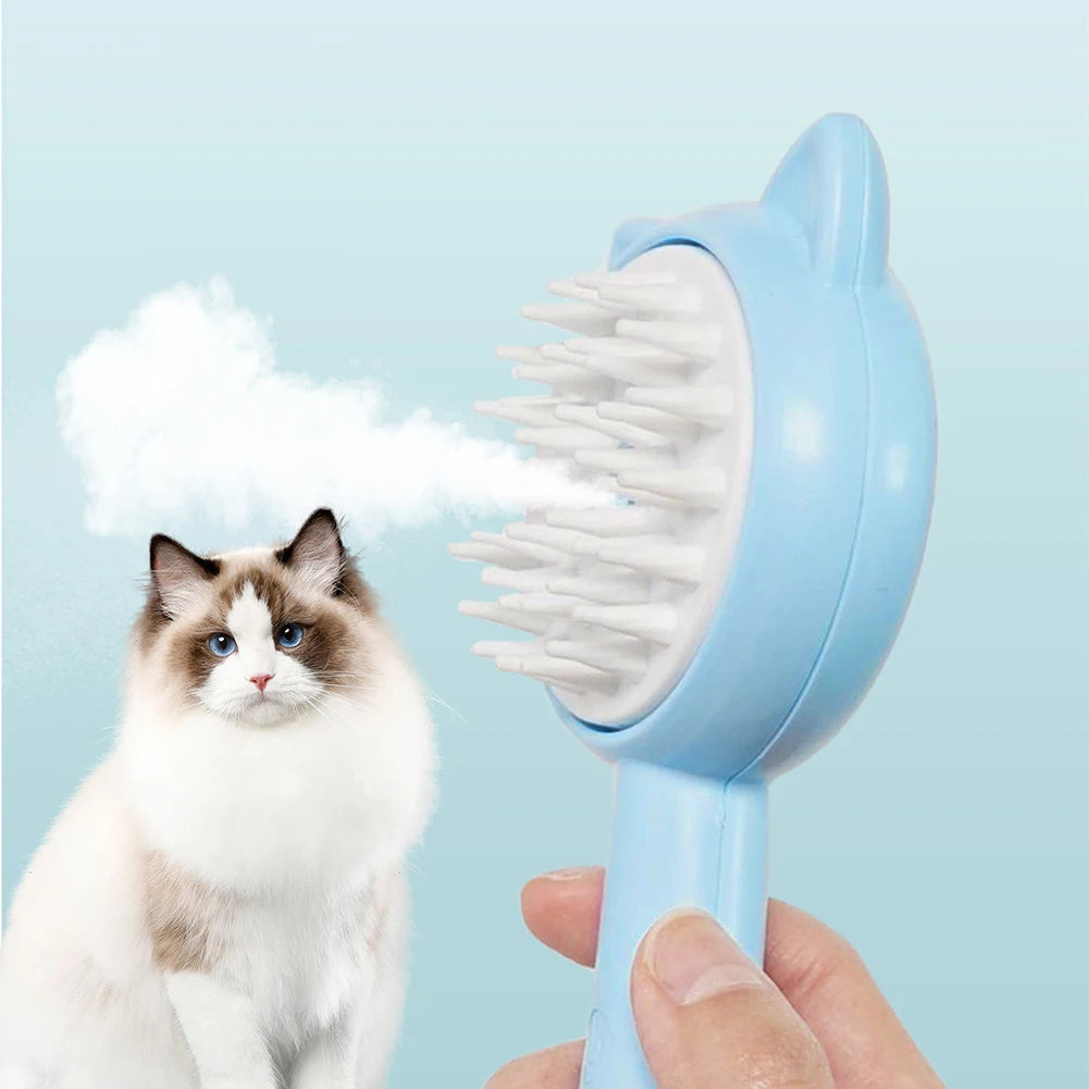 Steam Cat And Dog Grooming Brush with Mist