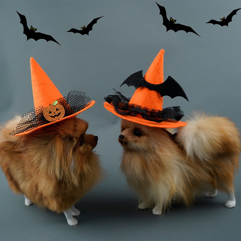 Creative Halloween Pet Hat Non-Woven Fabric Design for Festive Occasions