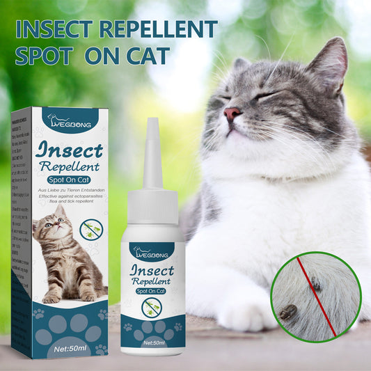 Cat Flea Tick Spray Natural Protection 50ml
