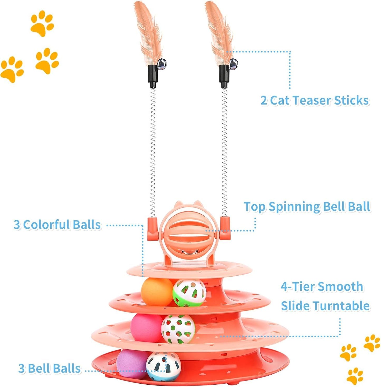 Cat Toys For Indoor Cats Kitten Toys Interactive Cat Toy Cat Puzzle Toy Cat Ball Toy