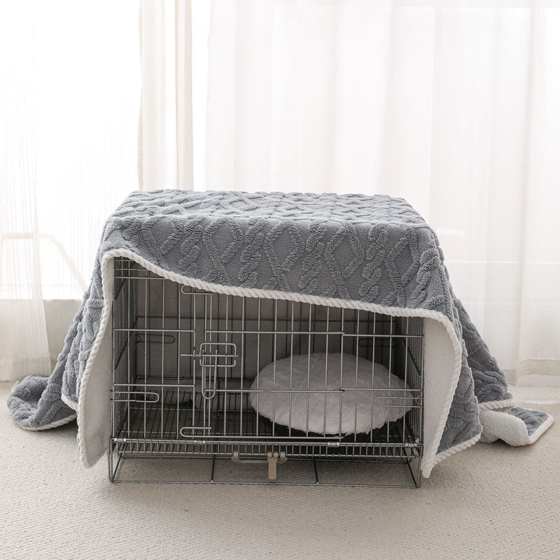 Waterproof Plush Pet Blanket Soft Warm Winter Quilt