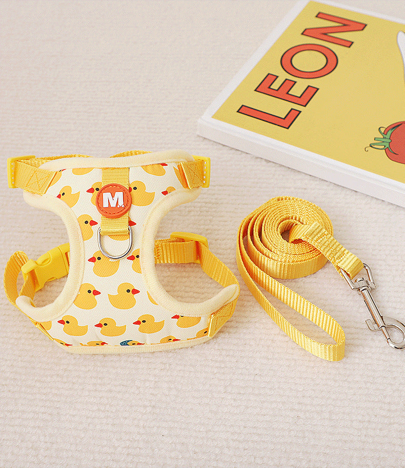 Yellow Duck Adjustable Cat Harness and Leash Set – Comfortable & Durable