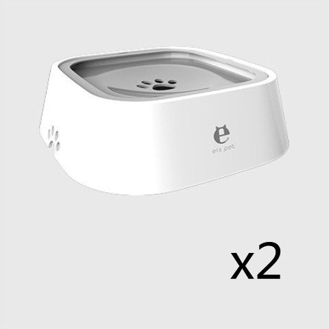 1.5L Floating Pet Water Bowl – Anti-Overflow Slow Feeder
