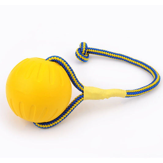 EVA Floating Pet Dog Training Ball Puppy Bite Resistant Ball With Rope Pet Training Ball Chew Toys For Pet Supplies