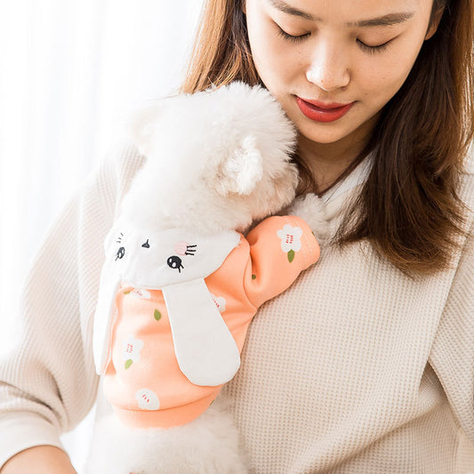 Little Rabbit Shaped Pet Transforming Sweatshirt