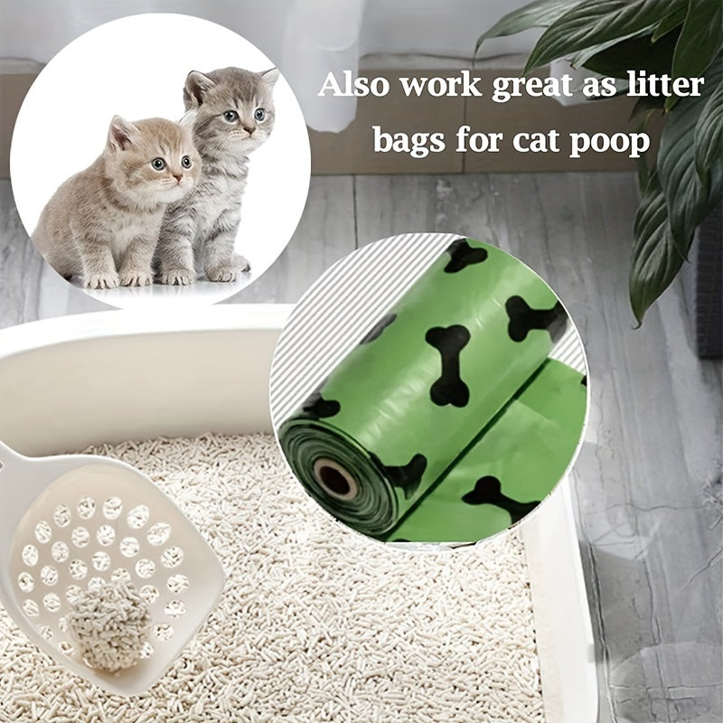 Biodegradable Dog Poop Bags Leak Proof With Dispenser