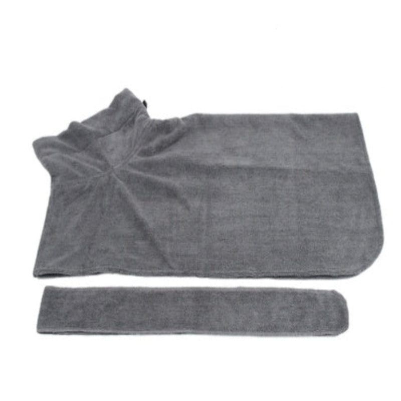 Super Absorbent Microfiber Dog Bath Towel with Adjustable Straps