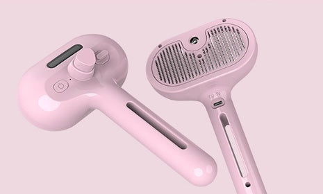 Self Cleaning Pet Dematting Comb with Mist