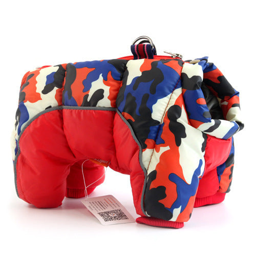 Thick Winter Dog Coat with Down Jacket Insulation