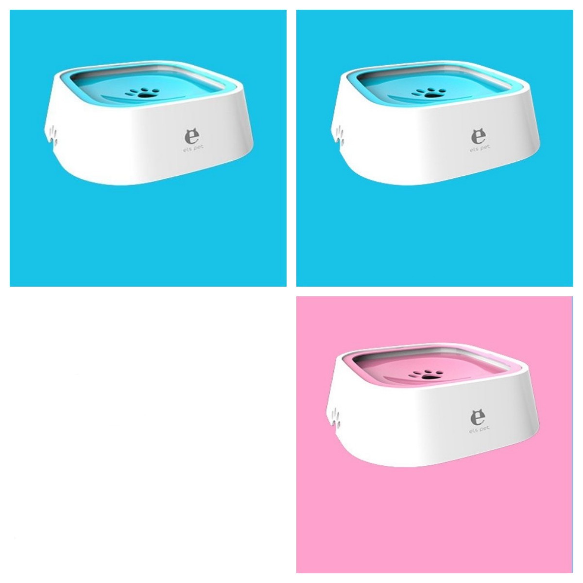 1.5L Floating Pet Water Bowl – Anti-Overflow Slow Feeder