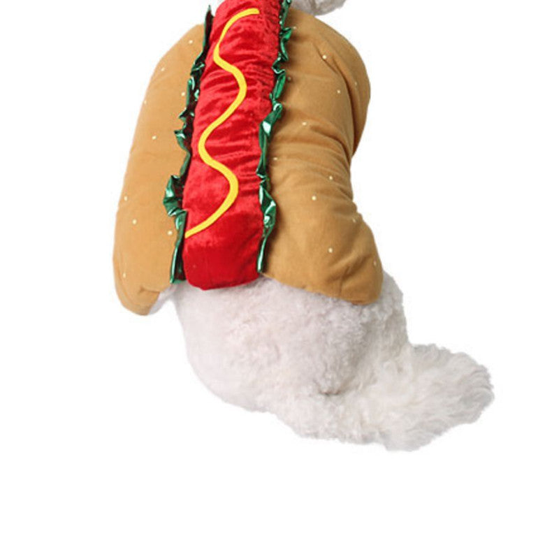 Funny Hot Dog Pet Costume Cute Dog and Cat Outfit