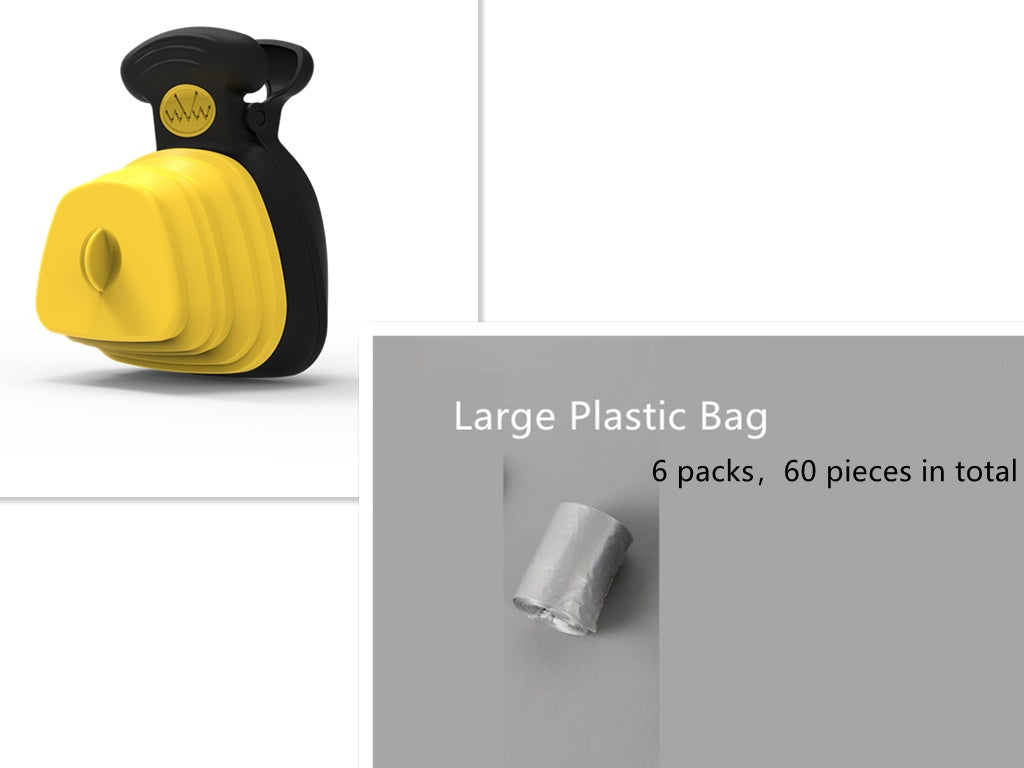 Foldable Dog Poop Bag Dispenser for Easy Waste Disposal