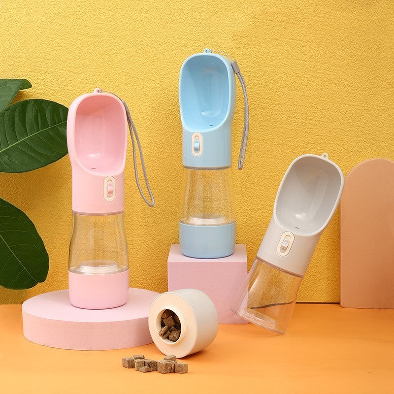 Portable Pet Water Bottle Feeder Bowl – Perfect for Outdoor Travel