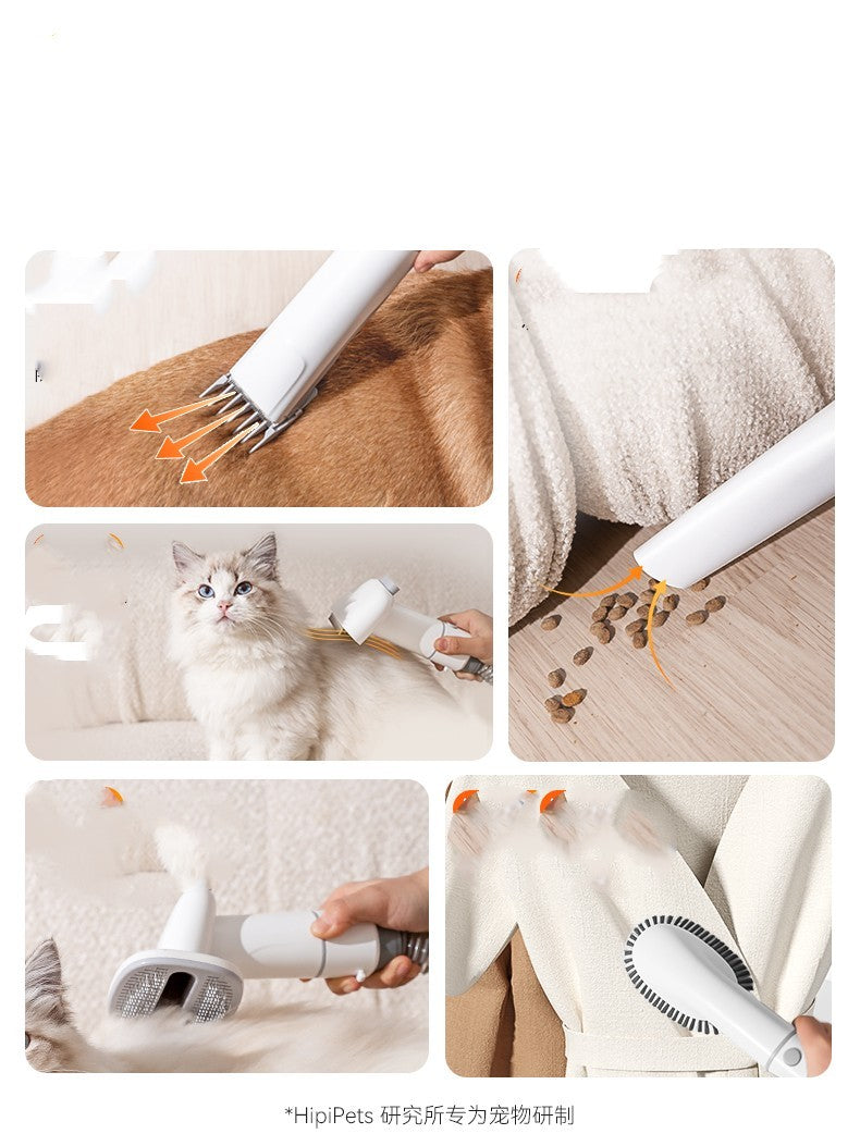 Electric Pet Hair Vacuum with Grooming Shears