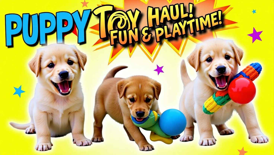 The Ultimate Puppy Toy Haul: Fun & Playtime with the Furry Trio!