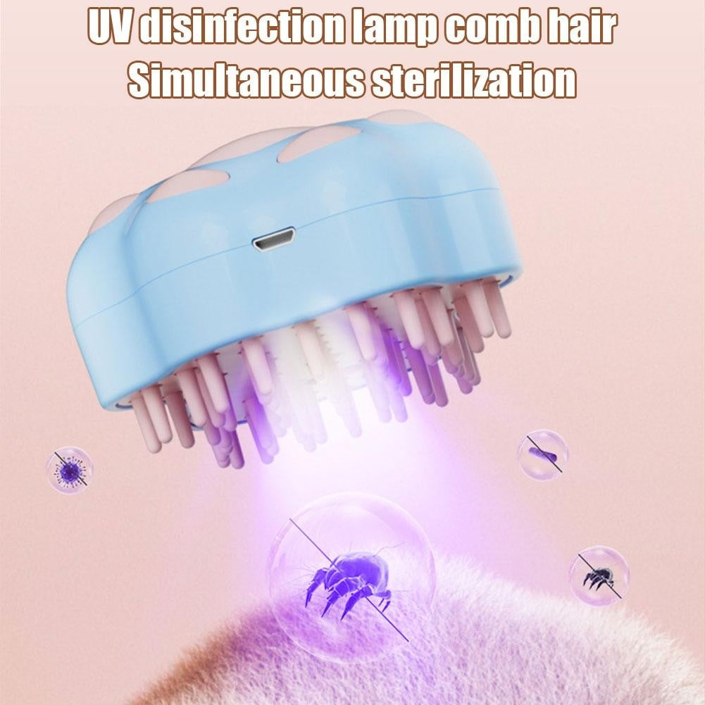 Electric Pet Spray And UV Grooming Brush