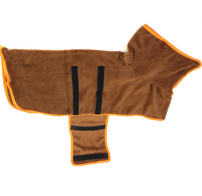 Dog Bathrobe Microfiber Pet Drying Coat for Small Medium and Large Dogs Fast Dry Beach Towel