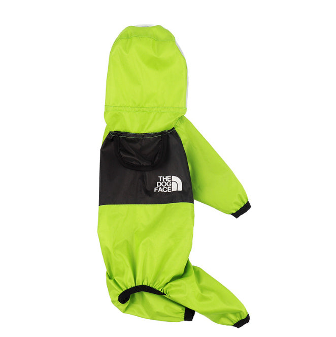 Clothes on rainy days pet poncho