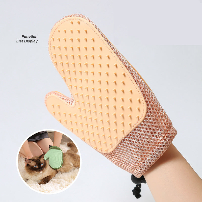 2 in 1 Pet Grooming Gloves