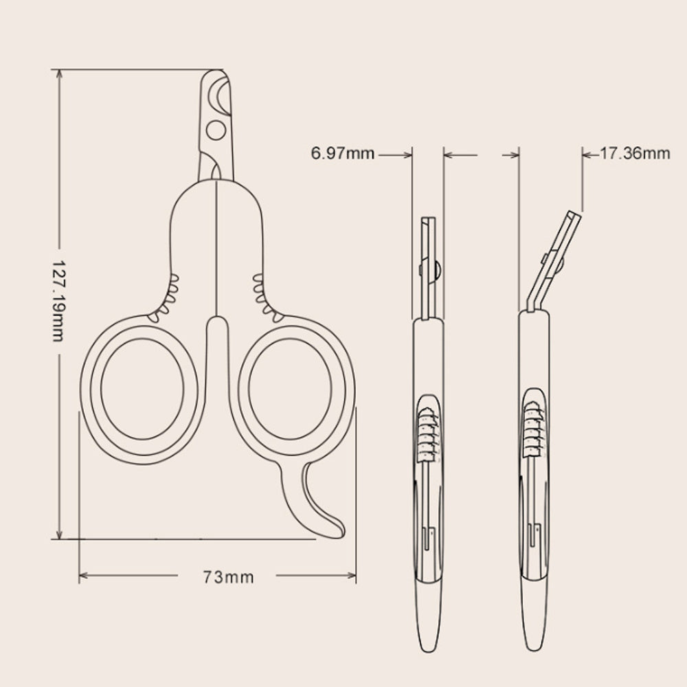 Pet Nail Clippers Professional Claw Trimmer Bended Scissor Special For Cats Kittens Dogs Puppies Small Animals