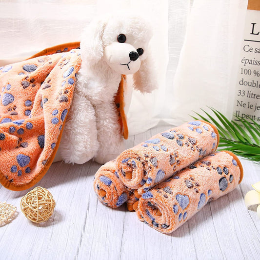 Coral Fleece Pet Blanket for Dogs & Cats