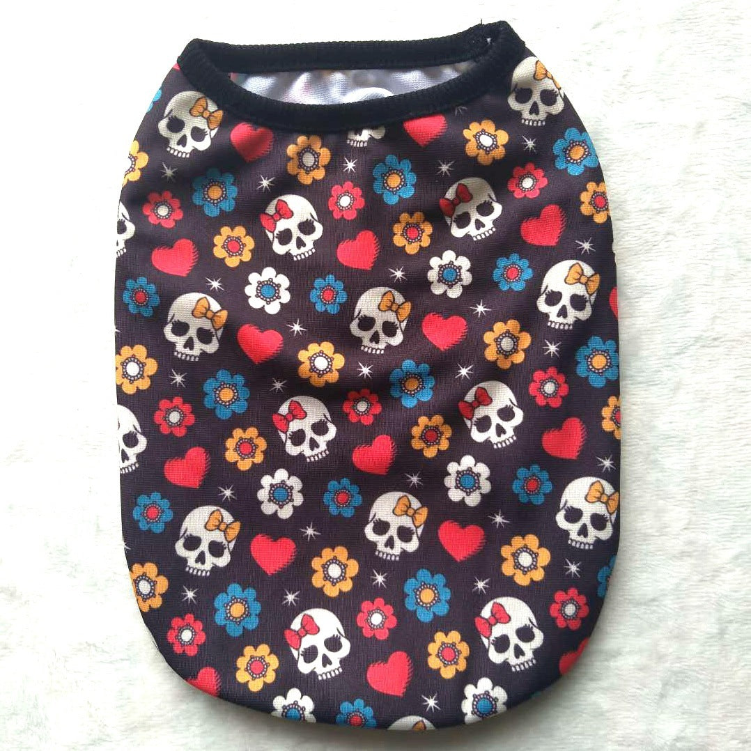 Pet Clothes Skull Halloween Supplies