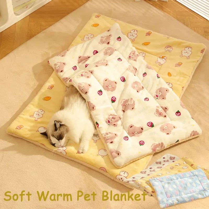 Soft & Warm Flannel Pet Blanket for Cats & Dogs