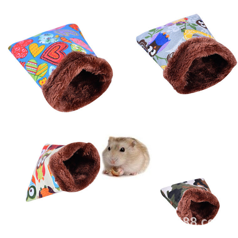 Small Pet Hamster Golden Silk Bear Honey Bag Glider Warm Canvas Sleeping