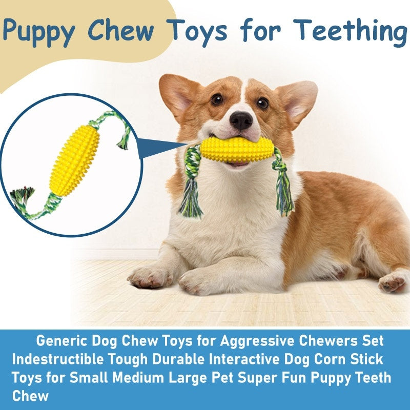 Dog Chew Toy with Toothbrush Design