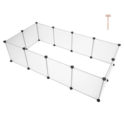 Pet Playpen Portable Plastic Yard Fence Animals Puppy Kennel Crate Fence Tent