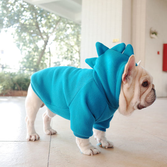 Pet Apparel Fleece Solid Color Hoodie