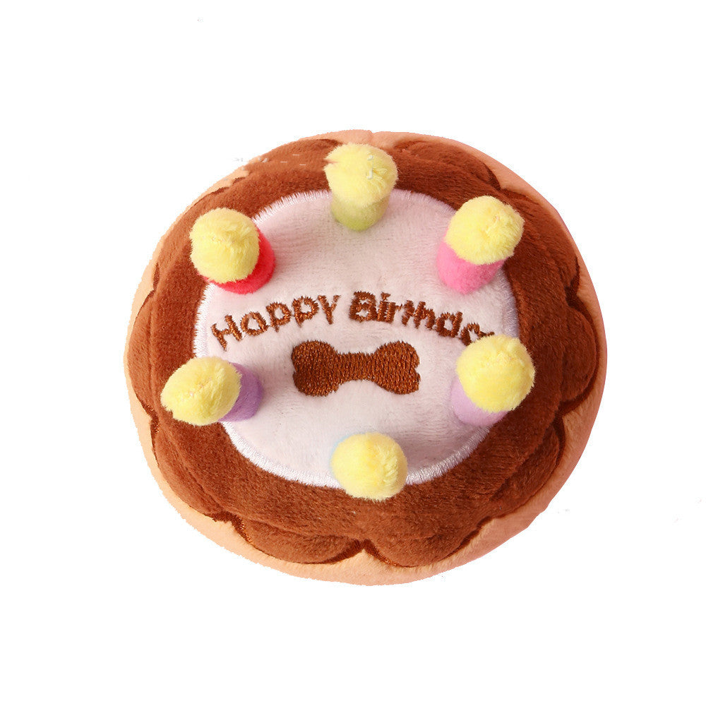 New Product Pet Plush Toy Pet Birthday Candle Cake