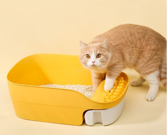 Splash-proof Semi-enclosed Deodorant Kitten Small Sand-proof Kitty Toilet