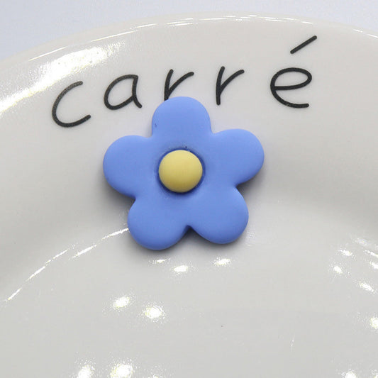 Fashion Personality Frosted Resin Five-petal Flower