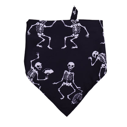 Halloween Dog Slobber Pet Scarf