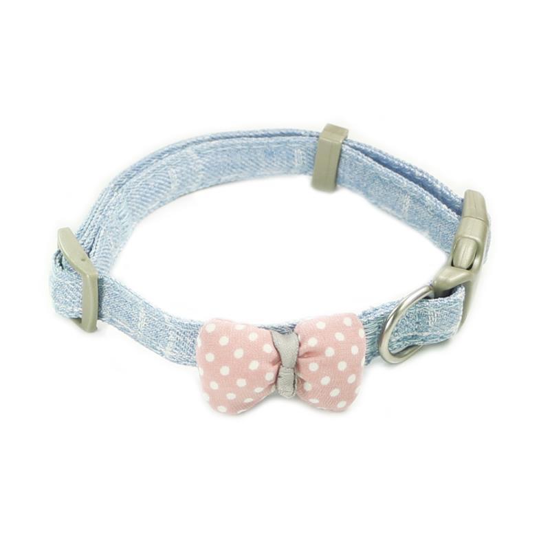 Gentleman Cotton Cored Polka Dot Bow Cat Collar