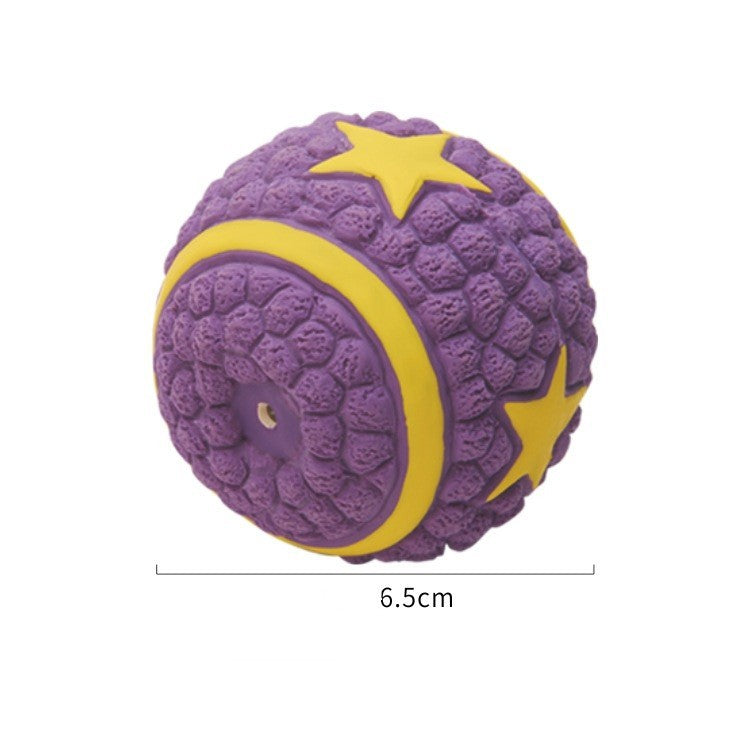 Rugby Tennis Dog Bite Sounding Ball Pet Toy